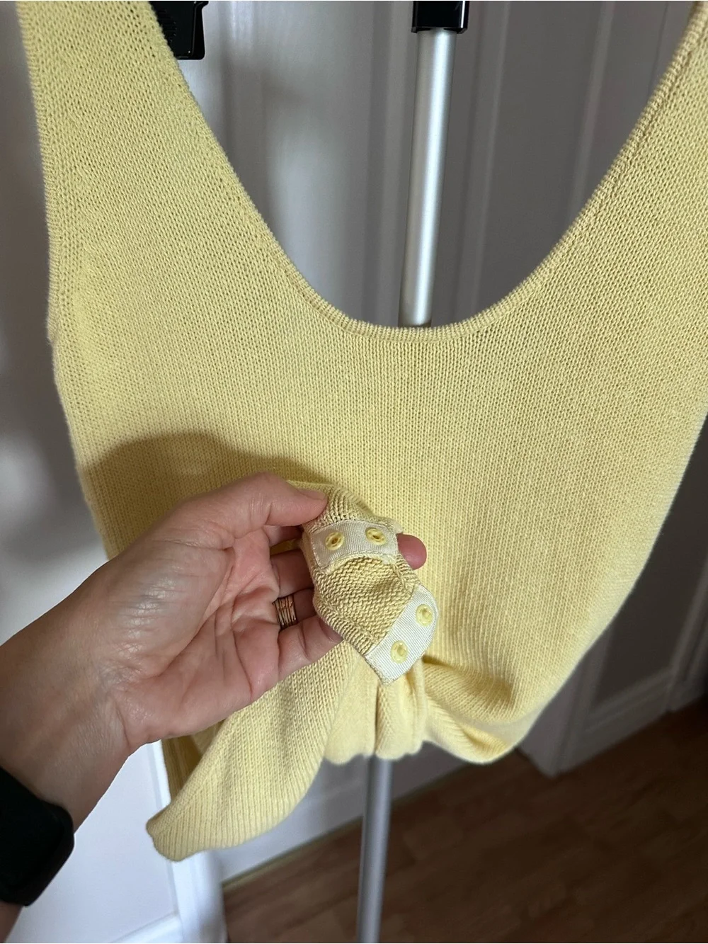 ZARA buttery yellow knit bodysuit size MED - Picture 6 of 9